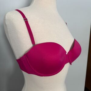 Pink Victoria's Secret Strapless Convertible Bra 36C